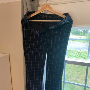 Loft High Waist Skinny Dress Pants, Size 0, Plaid
